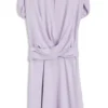 Keyhole-neckline dress with wrap detail Keyhole-neckline dress with wrap detail