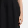Keyhole-neckline mini dress in stretch twill Keyhole-neckline mini dress in stretch twill