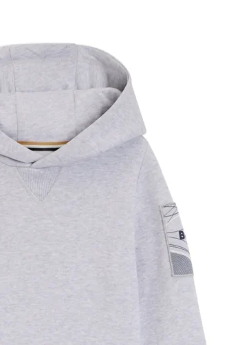 Kids’ appliqué-logo hoodie in a cotton blend