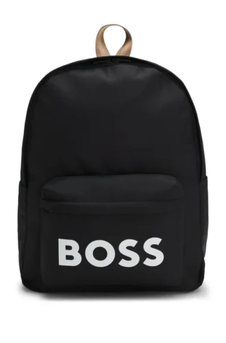 Kids’ backpack in printed textured fabric