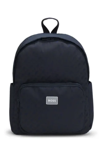 Kids’ backpack with Double B monograms