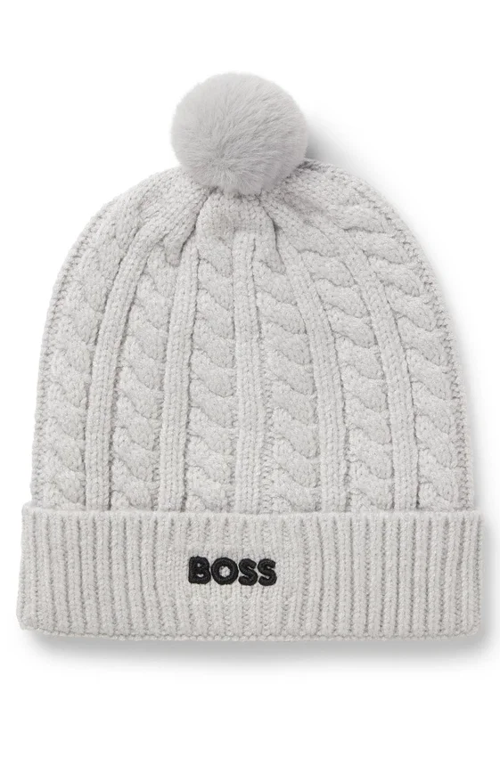 Kids’ beanie hat with cable knit Kids’ beanie hat with cable knit