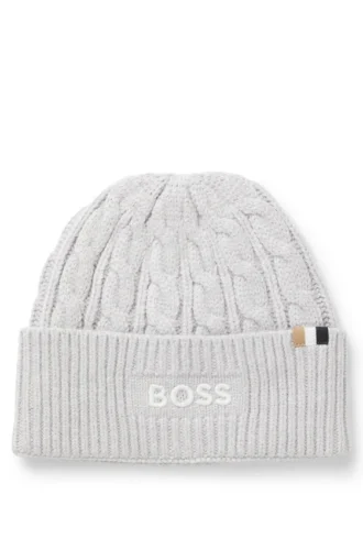 Kids beanie hat with embroidered logo