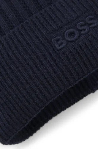 Kids’ beanie hat with embroidered logo