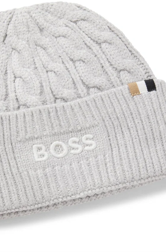 Kids beanie hat with embroidered logo Kids beanie hat with embroidered logo