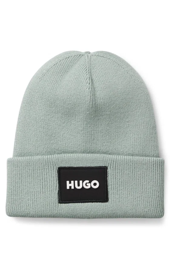 Kids’ beanie hat with logo label Kids’ beanie hat with logo label