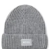 Kids’ beanie hat with rubber logo badge Kids’ beanie hat with rubber logo badge