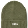 Kids’ beanie hat with rubber-print logo Kids’ beanie hat with rubber-print logo