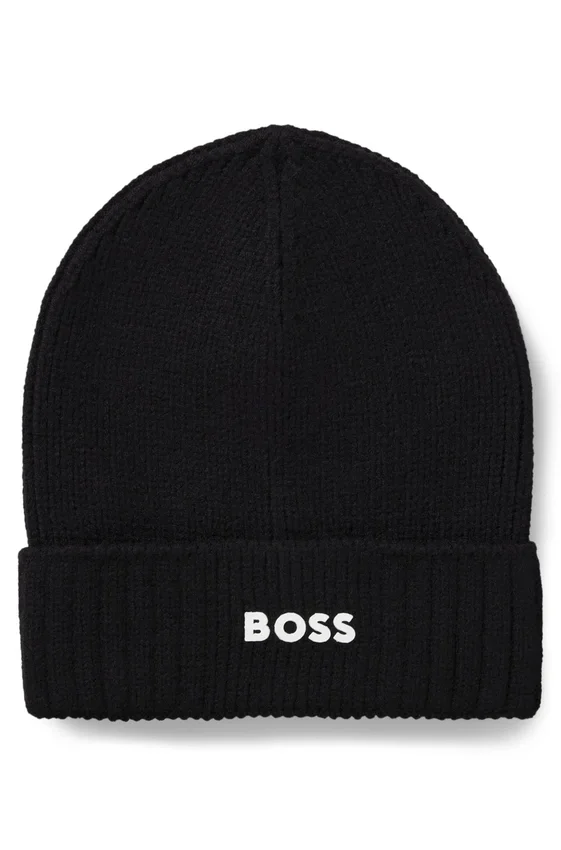 Kids’ beanie hat with rubber-print logo Kids’ beanie hat with rubber-print logo