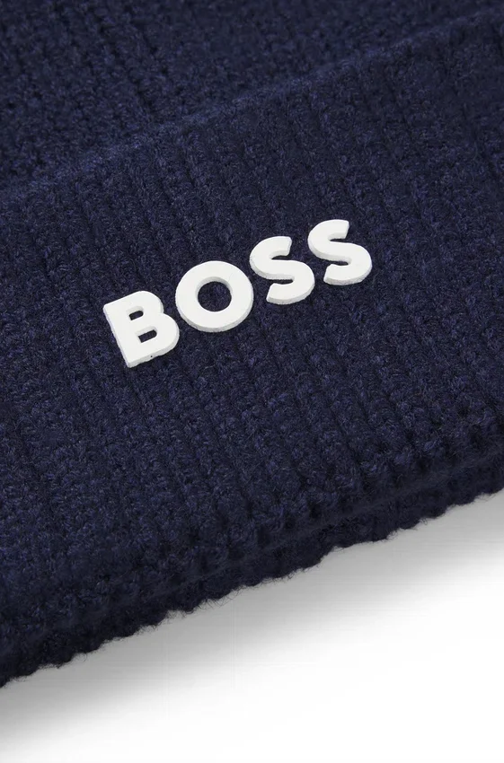 Kids’ beanie hat with rubber-print logo Kids’ beanie hat with rubber-print logo