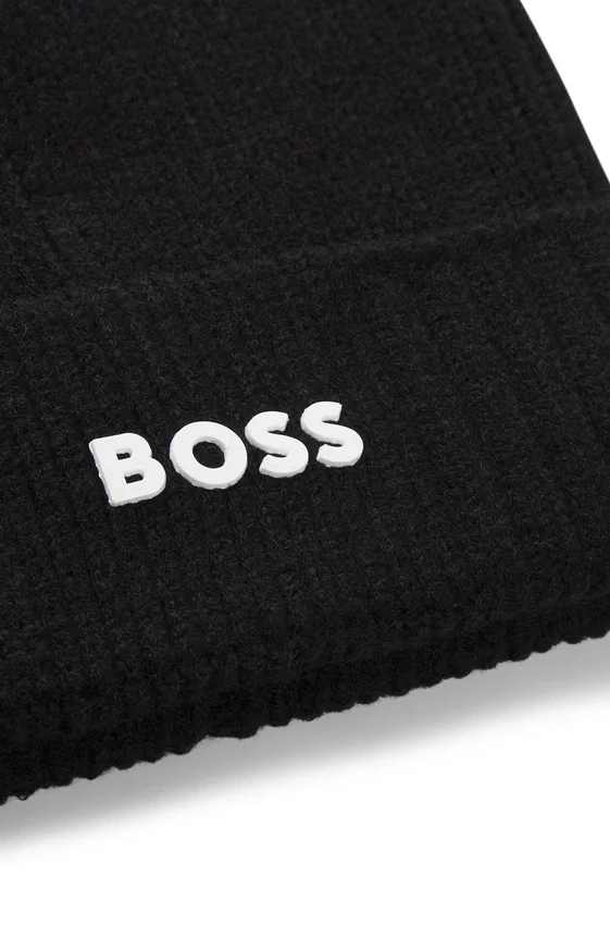 Kids’ beanie hat with rubber-print logo Kids’ beanie hat with rubber-print logo