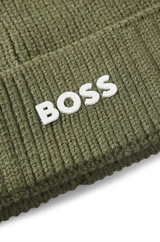 Kids’ beanie hat with rubber-print logo Kids’ beanie hat with rubber-print logo