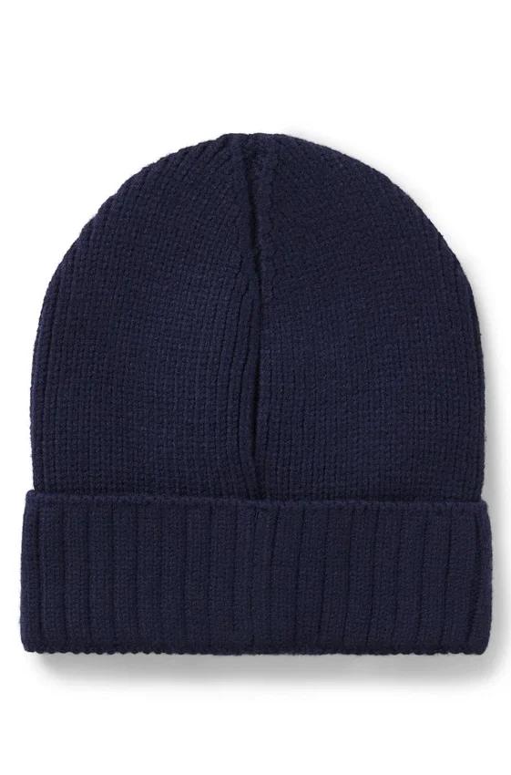 Kids’ beanie hat with rubber-print logo Kids’ beanie hat with rubber-print logo