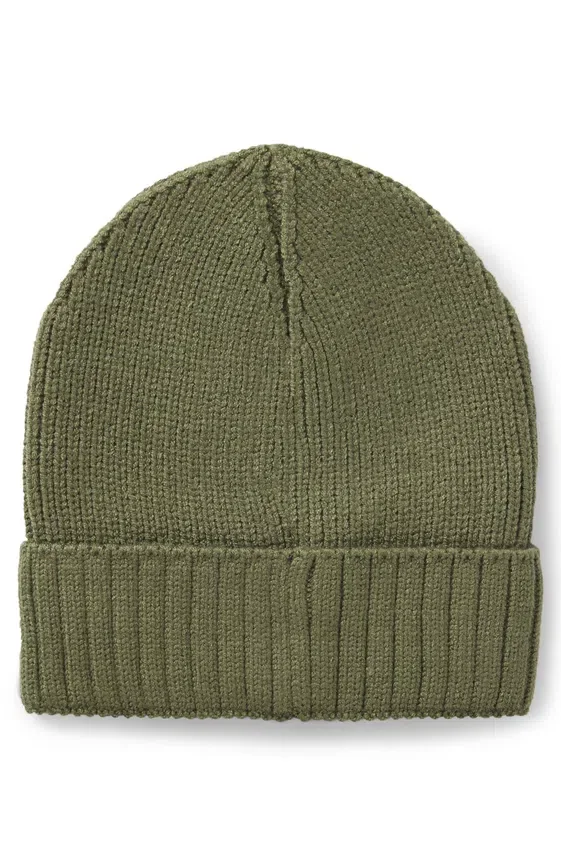Kids’ beanie hat with rubber-print logo Kids’ beanie hat with rubber-print logo