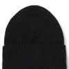 Kids’ beanie hat with silicone logo label
