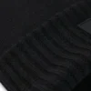 Kids’ beanie hat with silicone logo label