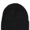 Kids’ beanie hat with silicone-print logo