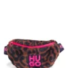 Kids’ belt bag in cheetah-patterned faux fur