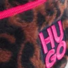 Kids’ belt bag in cheetah-patterned faux fur
