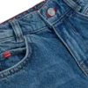 Kids’ blue loose-fit jeans in stretch denim