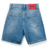 Kids’ blue loose-fit shorts in cotton denim Kids’ blue loose-fit shorts in cotton denim