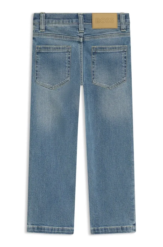 Kids’ blue regular-fit jeans in stretch denim Kids’ blue regular-fit jeans in stretch denim