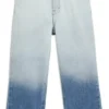 Kids’ blue relaxed-fit jeans with gradient wash