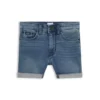 Kids’ blue shorts in stretch denim Kids’ blue shorts in stretch denim