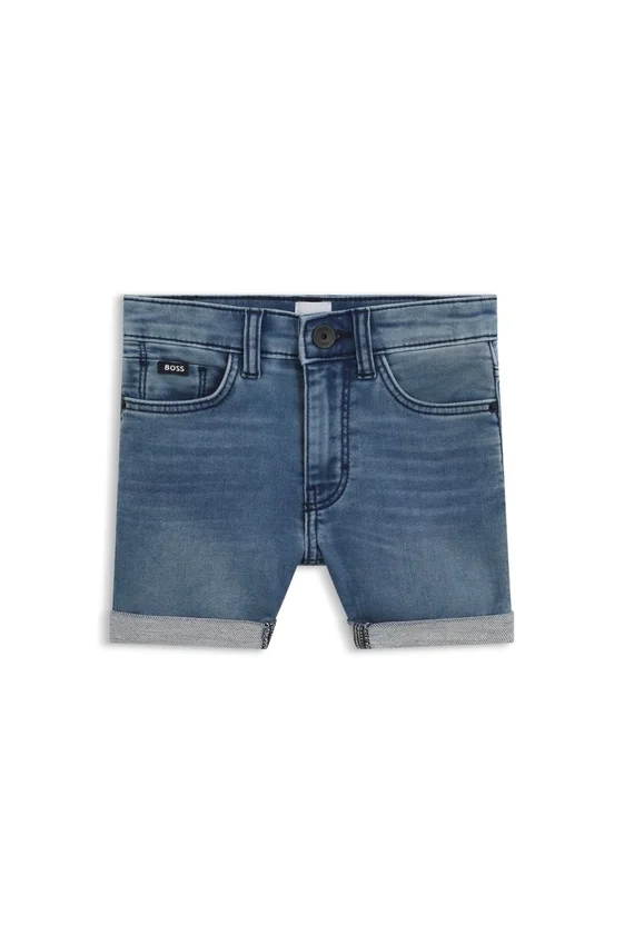 Kids’ blue shorts in stretch denim Kids’ blue shorts in stretch denim