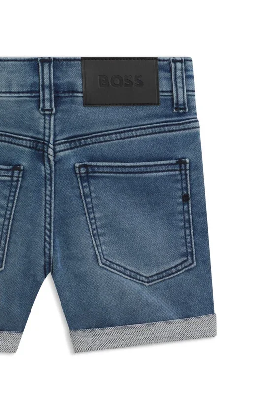 Kids’ blue shorts in stretch denim Kids’ blue shorts in stretch denim