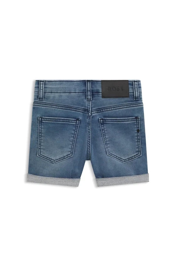 Kids’ blue shorts in stretch denim Kids’ blue shorts in stretch denim