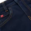 Kids’ blue slim-fit jeans in knitted denim Kids’ blue slim-fit jeans in knitted denim