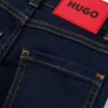 Kids’ blue slim-fit jeans in knitted denim Kids’ blue slim-fit jeans in knitted denim