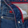 Kids’ blue slim-fit jeans in knitted denim Kids’ blue slim-fit jeans in knitted denim
