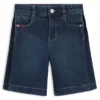Kids’ blue stretch denim shorts