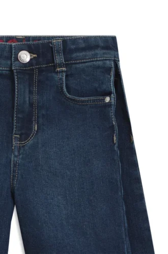 Kids’ blue stretch denim shorts