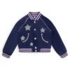 Kids’ bomber jacket with branding and stars Kids’ bomber jacket with branding and stars