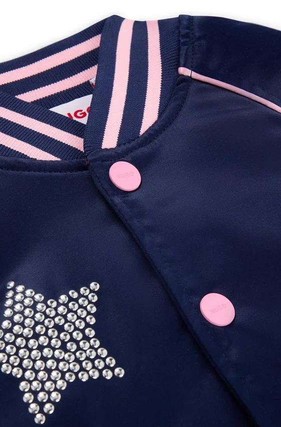 Kids’ bomber jacket with branding and stars Kids’ bomber jacket with branding and stars