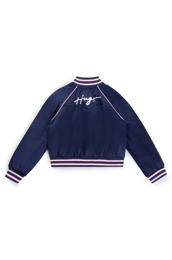 Kids’ bomber jacket with branding and stars Kids’ bomber jacket with branding and stars