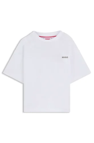 Kids’ boxing-artwork T-shirt in cotton