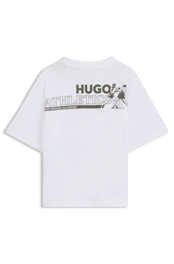 Kids’ boxing-artwork T-shirt in cotton Kids’ boxing-artwork T-shirt in cotton
