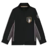 Kids’ branded-badge zip-up jacket in a cotton blend
