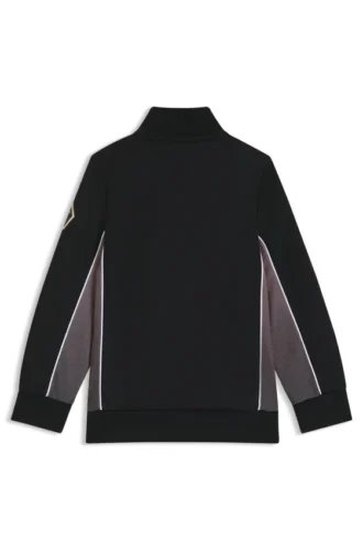 Kids’ branded-badge zip-up jacket in a cotton blend