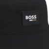 Kids’ bucket hat with rubber logo badge