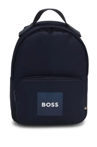 Kids’ canvas backpack with logo print