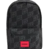 Kids’ canvas backpack with stacked-logo print Kids’ canvas backpack with stacked-logo print