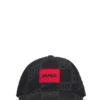 Kids’ canvas cap with stacked logos and branded label Kids’ canvas cap with stacked logos and branded label