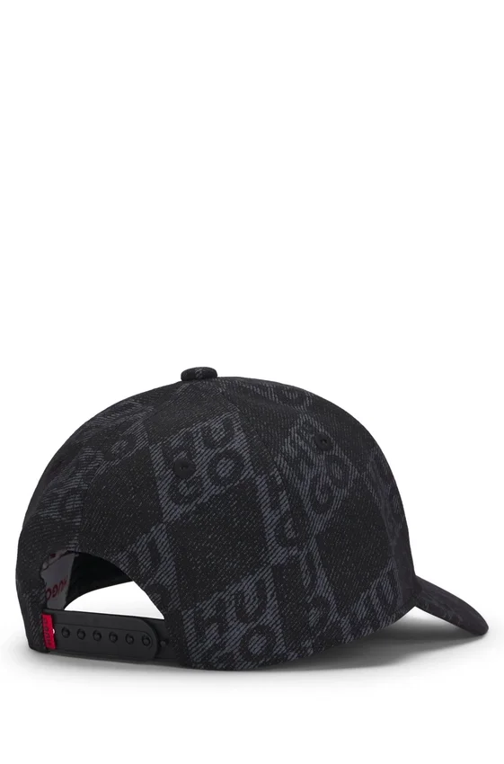 Kids’ canvas cap with stacked logos and branded label Kids’ canvas cap with stacked logos and branded label