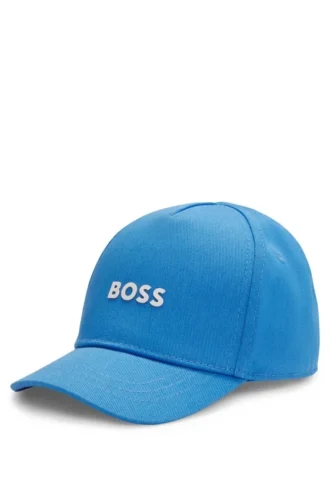 Kids’ cap with contrast logo print