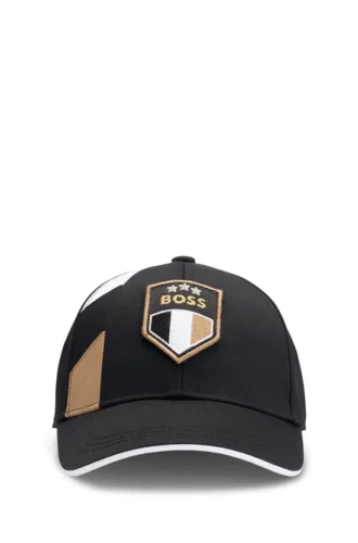 Kids’ cap with signature details and colour-blocking